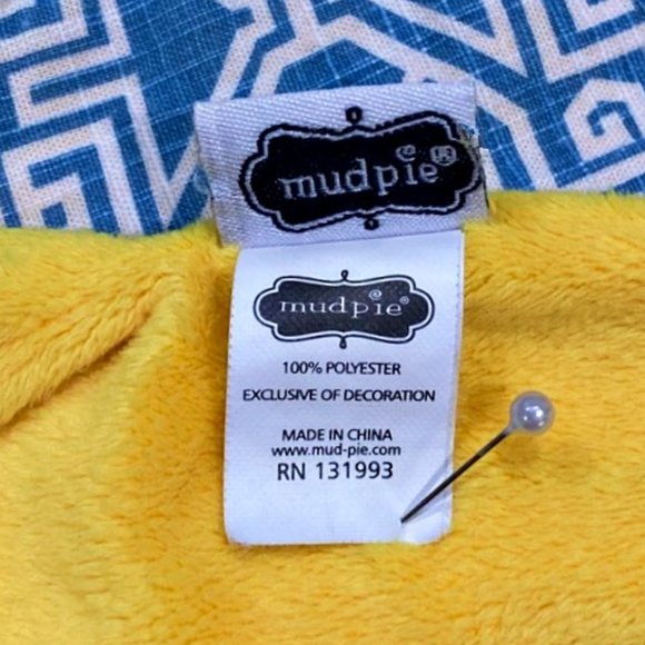 Mud Pie Lion Lovey Security Blanket Paci Holder Primary Colors Cuddler Soother - Picture 5 of 7